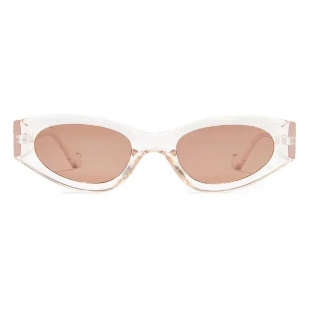 BP. Oval Sunglasses in Clear Brown